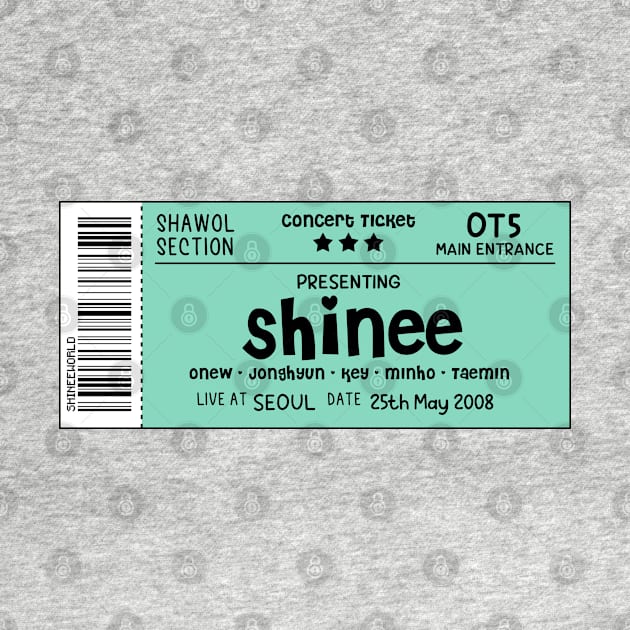 SHINee Concert Ticket by skeletonvenus